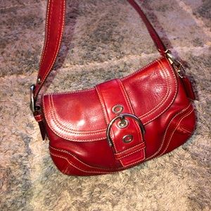 Coach small leather shoulder bag